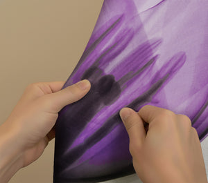 Purple X-ray Tulips Shower Curtain