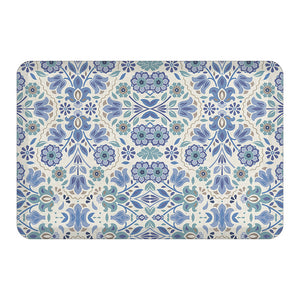 kathy ireland® HOME Indochine Blue Anti-Fatigue Kitchen Mat