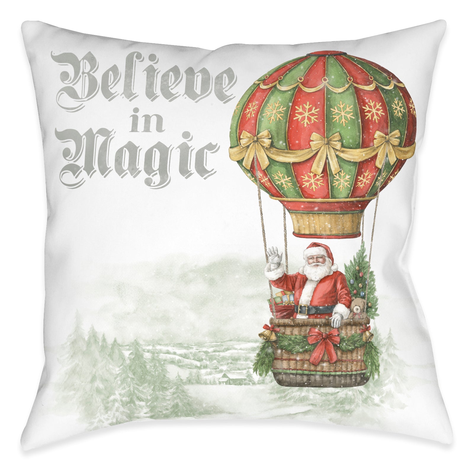 Santa's Ride Indoor Decorative PIllow