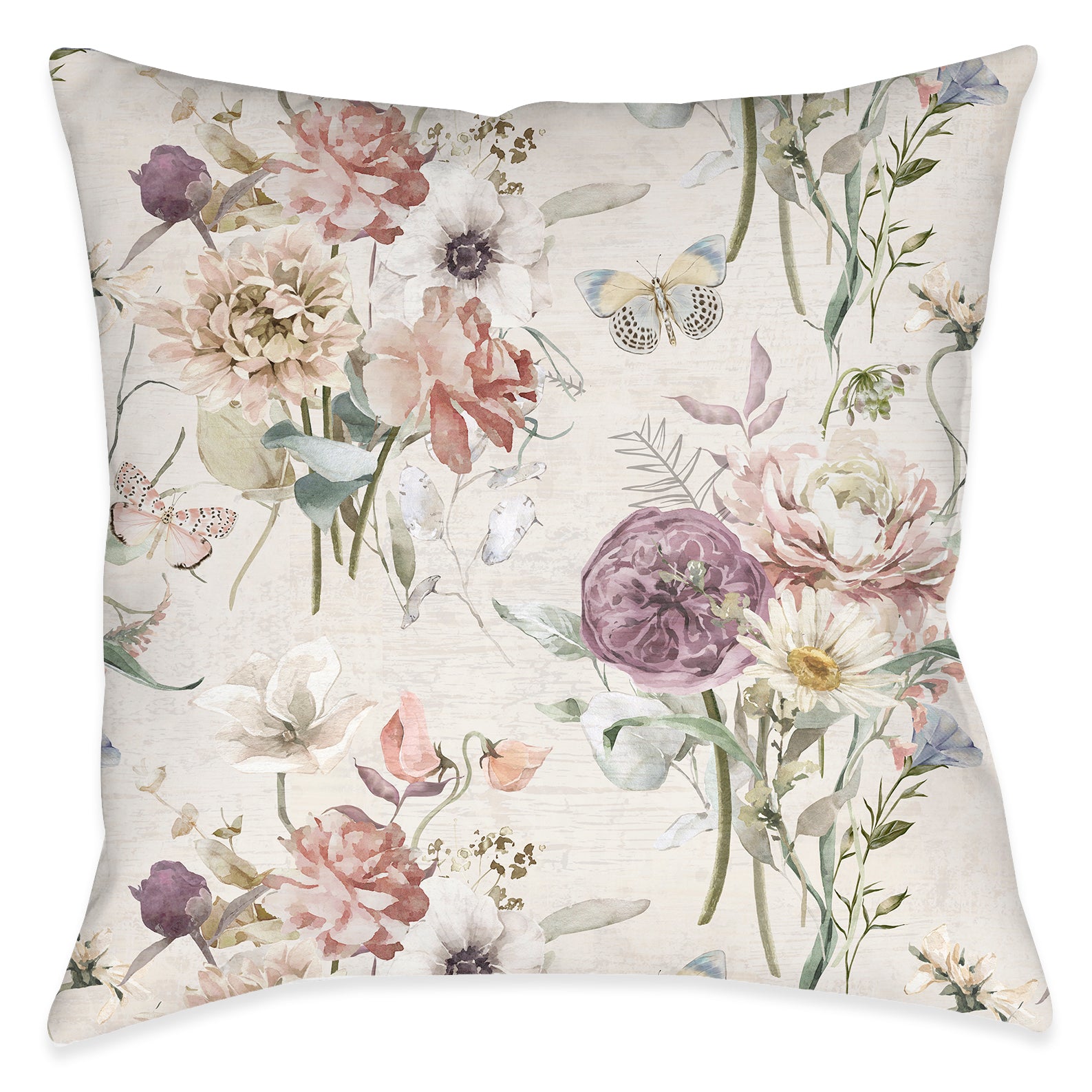 kathy ireland® HOME Scattered Wildflower Indoor Decorative Pillow
