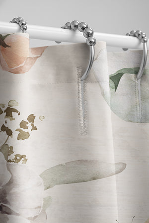 Scattered Wildflowers Shower Curtain