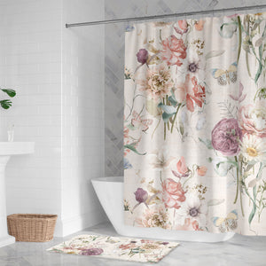Scattered Wildflowers Shower Curtain