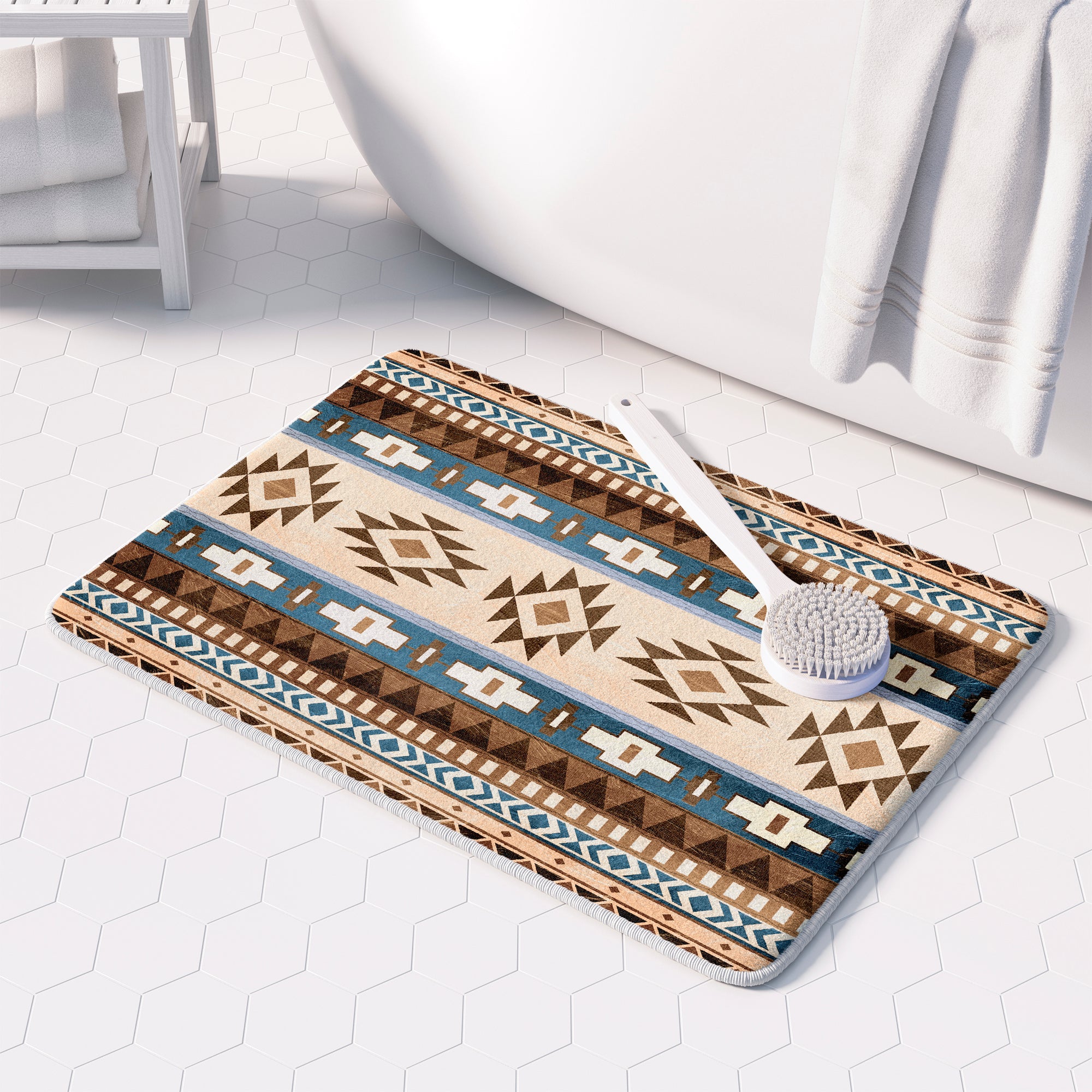 Sedona Canyon Brown Memory Foam Rug