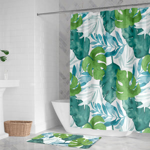 Serene Summer Palm Shower Curtain