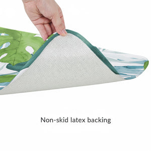 Serene Summer Palm Memory Foam Rug