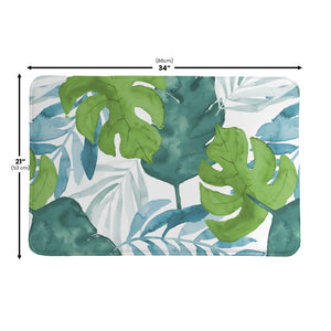 Serene Summer Palm Memory Foam Rug