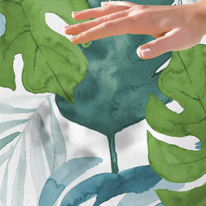 Serene Summer Palm Memory Foam Rug