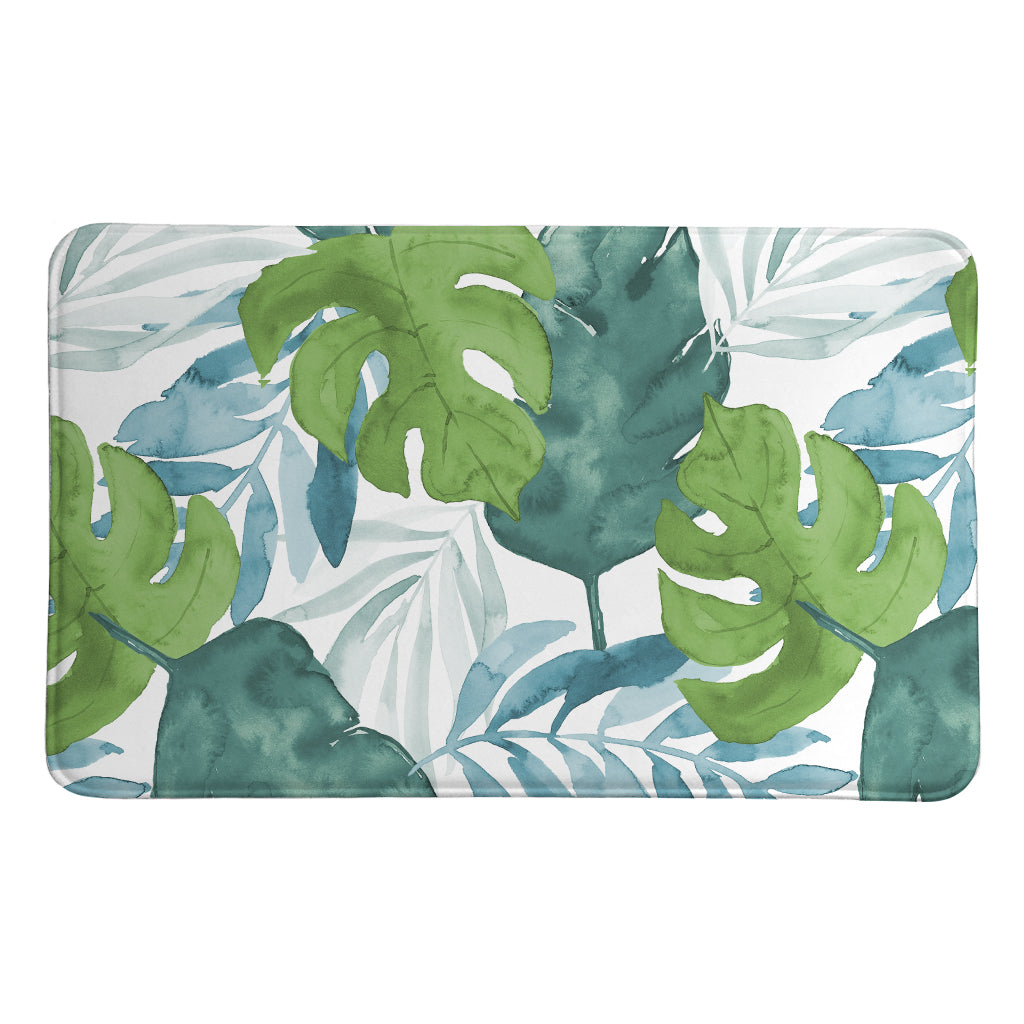 Serene Summer Palm Memory Foam Rug