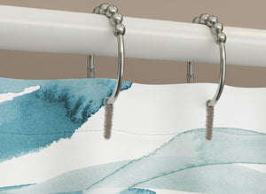 Serene Summer Palm Shower Curtain
