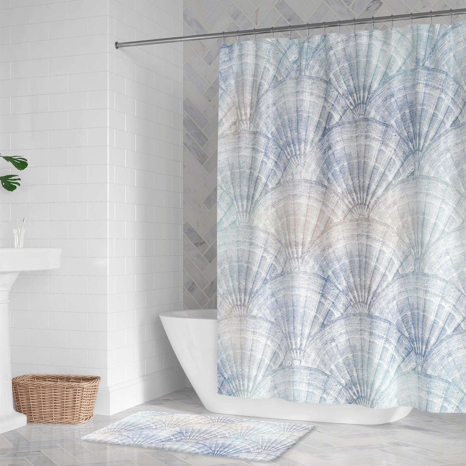 Surreal Shells Shower Curtain
