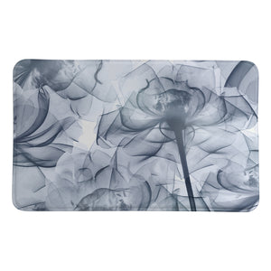 Translucent Flowers Memory Foam Rug