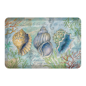 Sketchbook Shells Anti-Fatigue Kitchen Mat