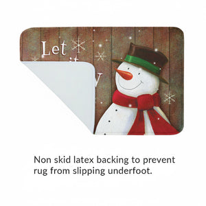 Snowy Season Memory Foam Rug