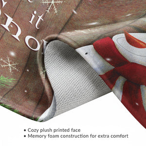 Snowy Season Memory Foam Rug