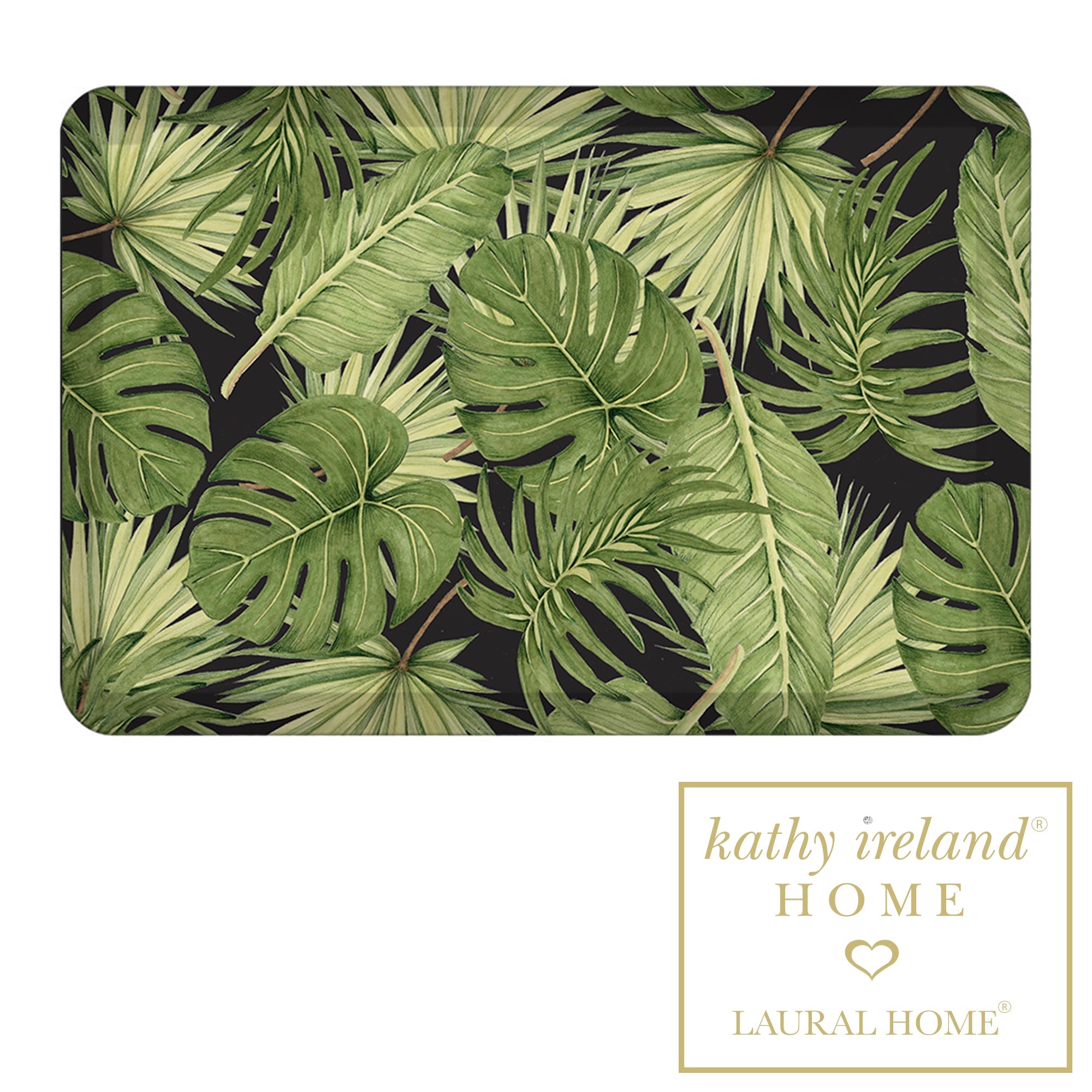 kathy ireland® HOME Sophisticated Palm Anti-Fatigue Kitchen Mat