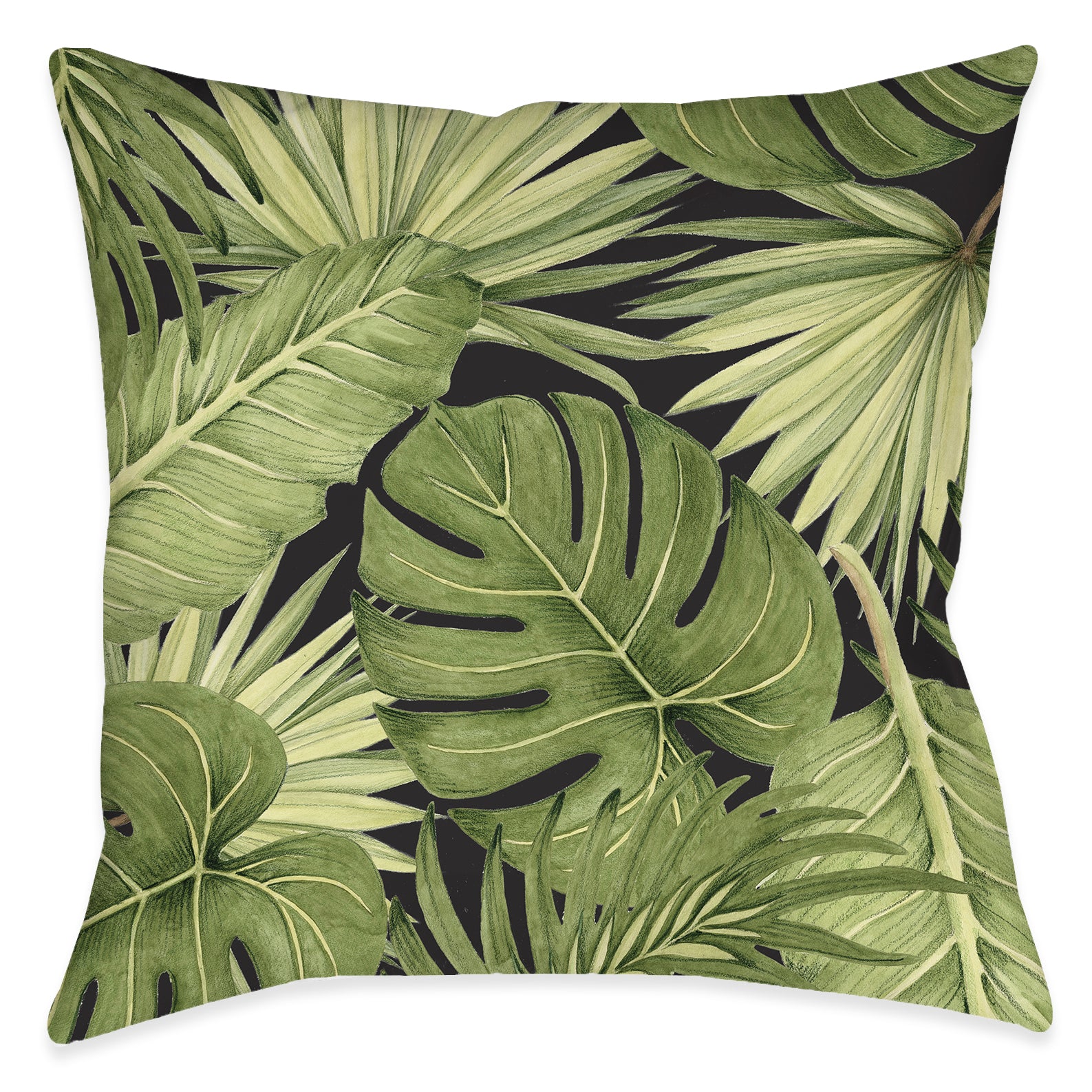 Sophisticated Palm Outdoor Decorative Pillow
