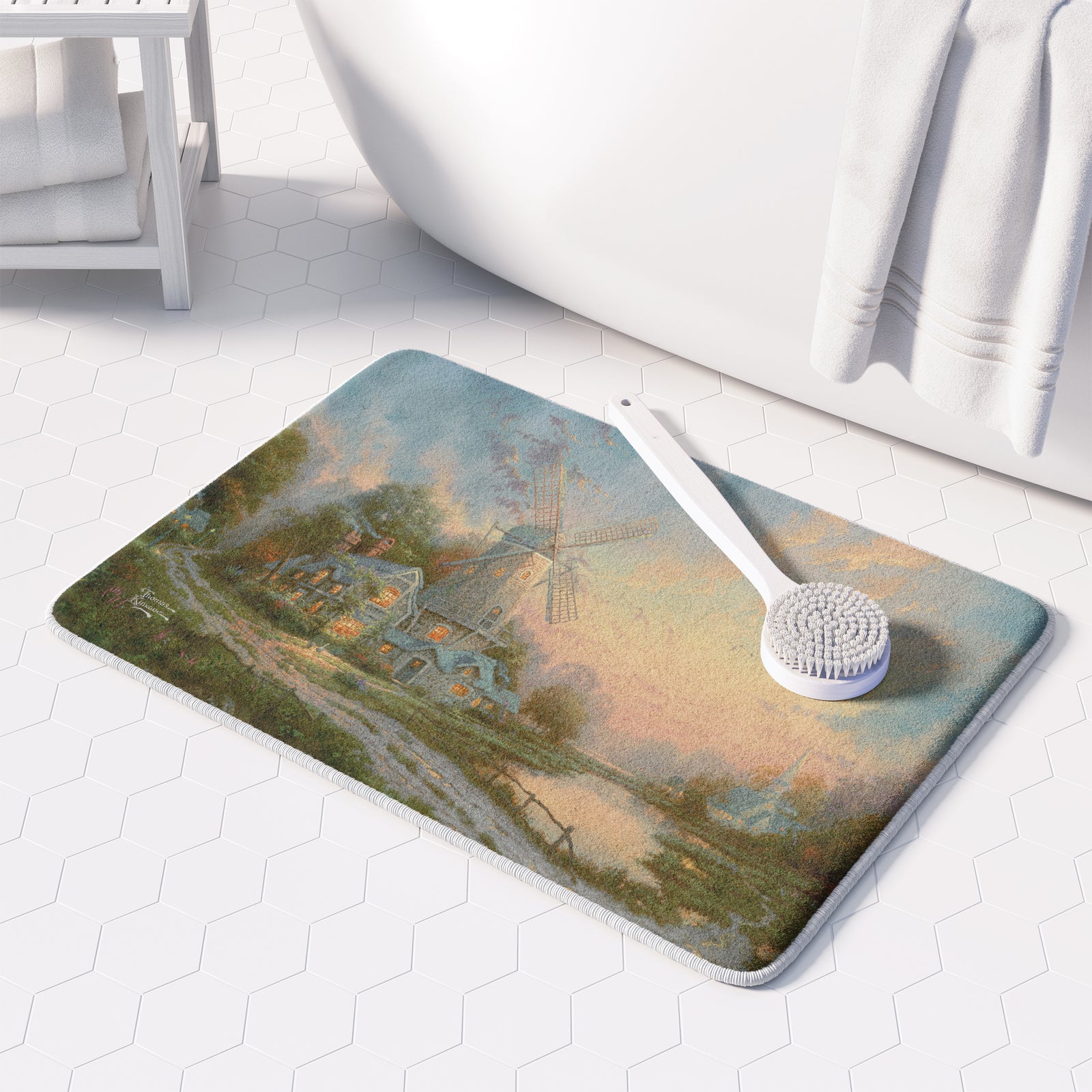 Thomas Kinkade The Wind of the Spirit Memory Foam Rug