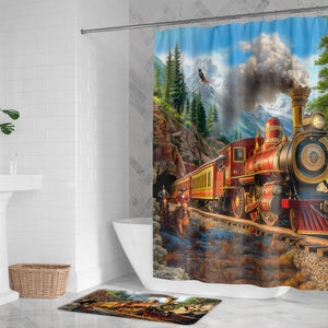 Thomas' Western Train Memory Foam Rug