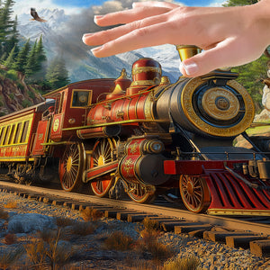 Thomas' Western Train Memory Foam Rug