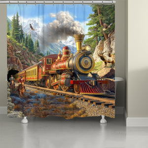 Thomas' Western Train Shower Curtain