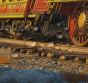 Thomas' Western Train Shower Curtain