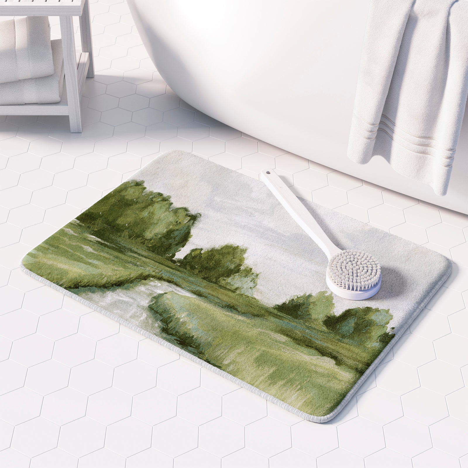 Tranquil Marsh Memory Foam Rug