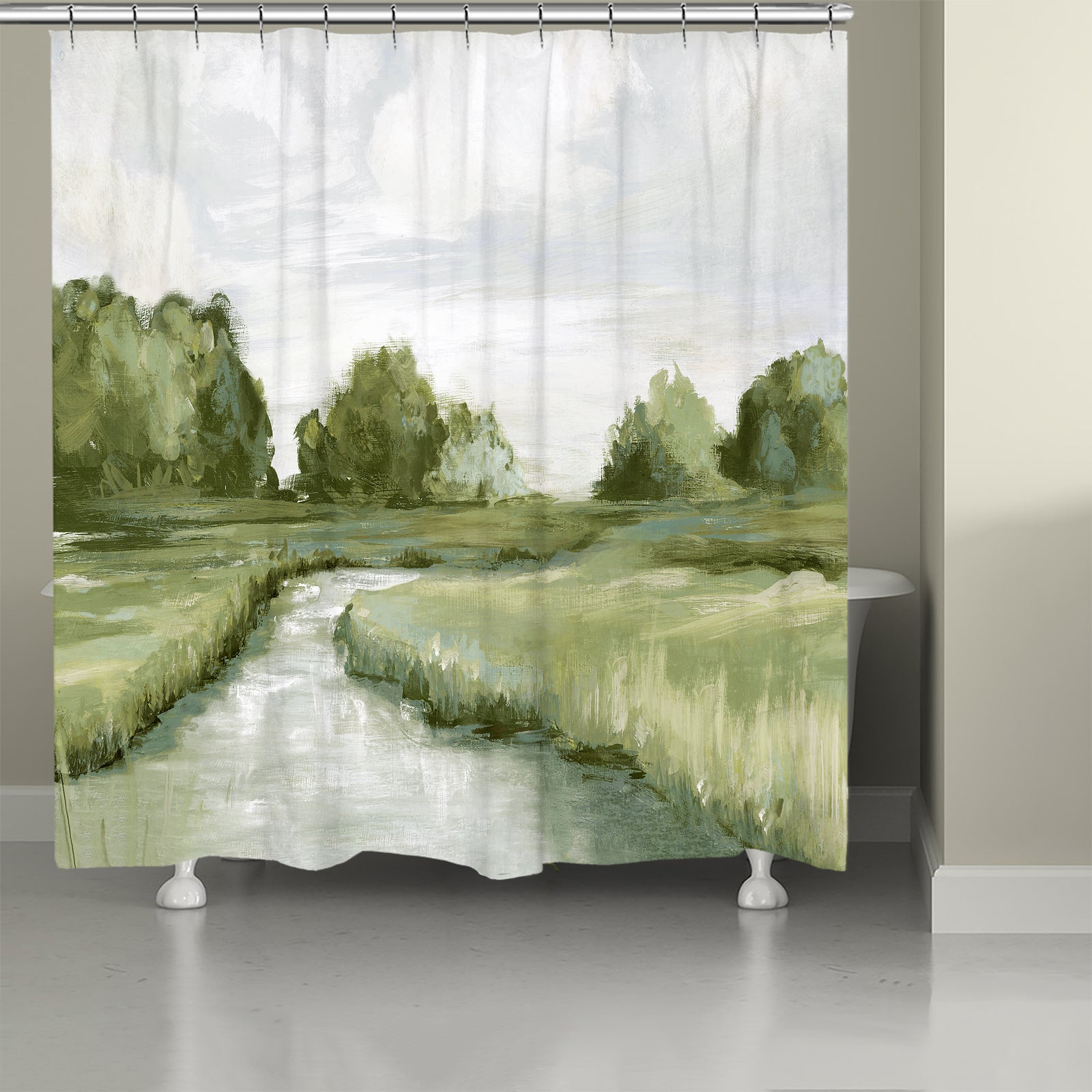 Tranquil Marsh Shower Curtain
