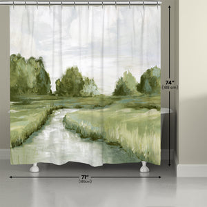 Tranquil Marsh Shower Curtain