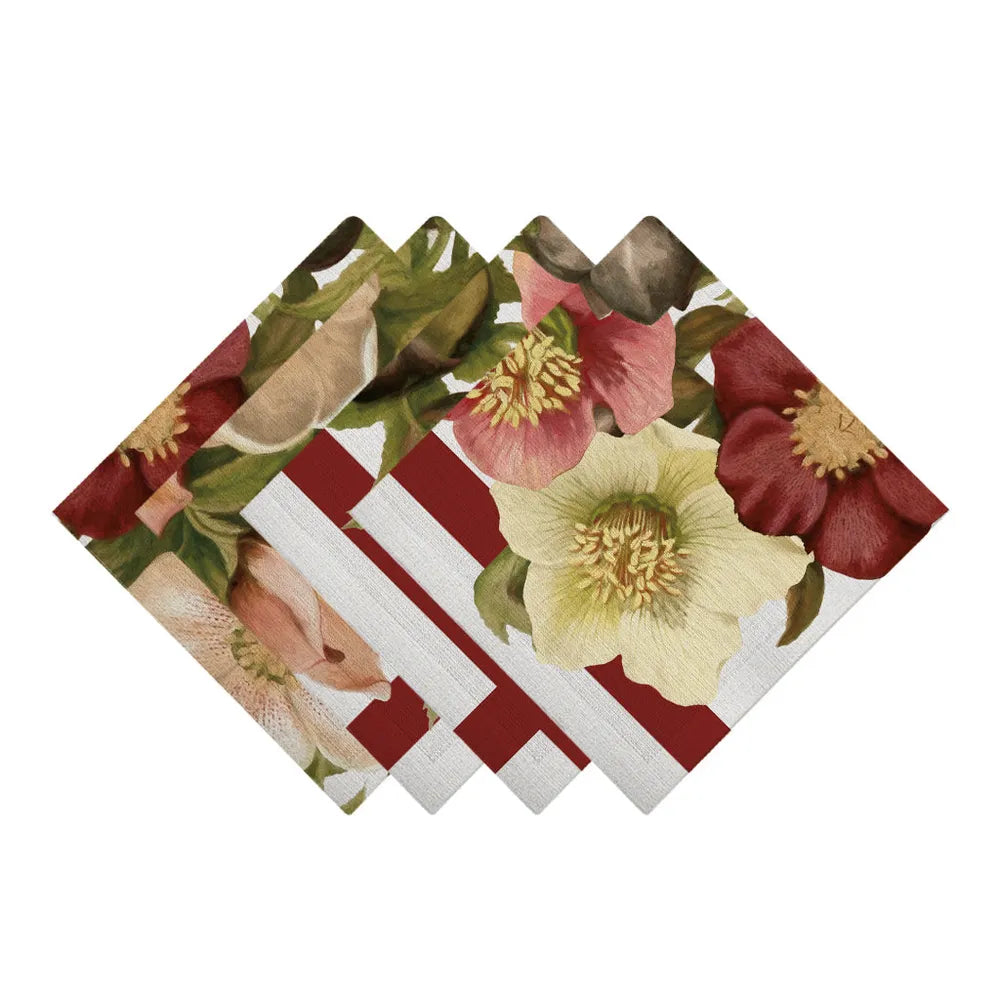 Vintage Petals Napkin Set of 4