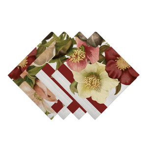 Vintage Petals Napkin Set of 4