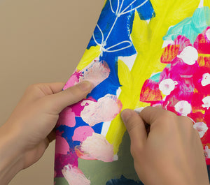 Vivid Floral Cluster Shower Curtain