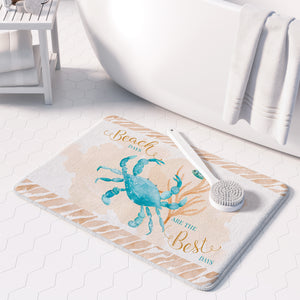 Weekend Getaway Crab Memory Foam Rug