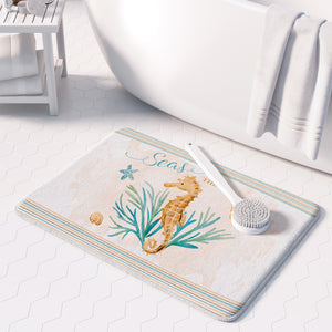 Weekend Getaway Seahorse Memory Foam Rug