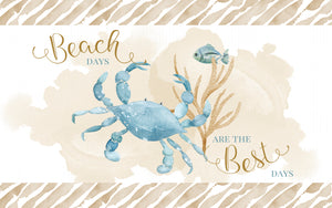 Weekend Getaway Crab Anti-Fatigue Kitchen Mat