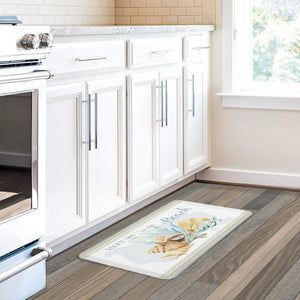 Weekend Getaway Shells Anti-Fatigue Kitchen Mat