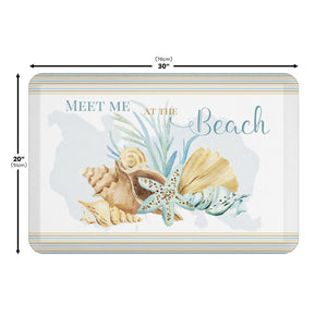 Weekend Getaway Shells Anti-Fatigue Kitchen Mat