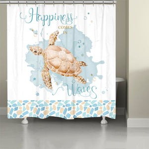 Weekend Getaway Turtle Shower Curtain