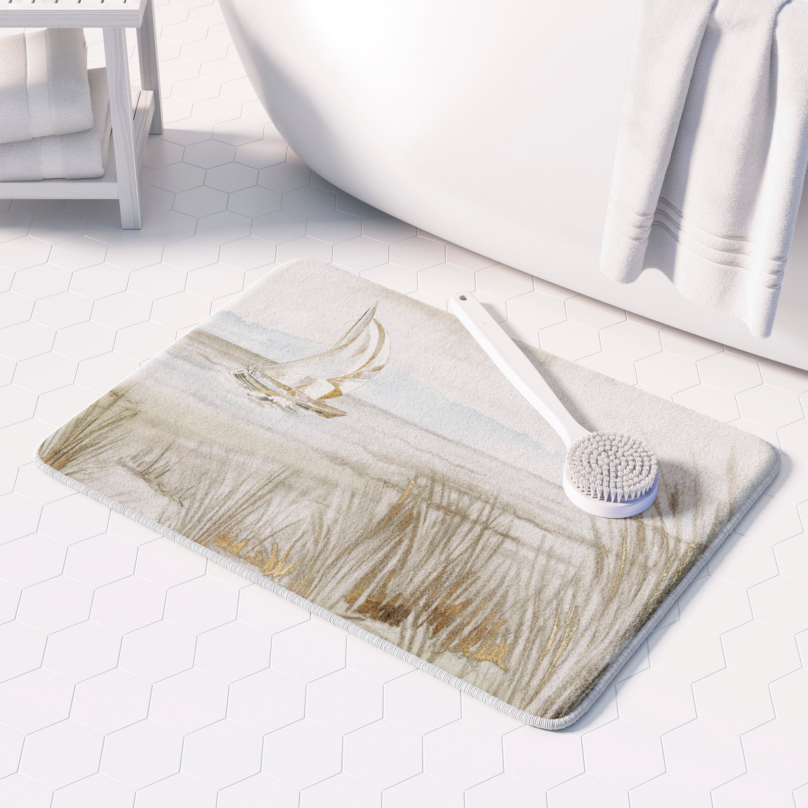Whispering Shores Memory Foam Rug