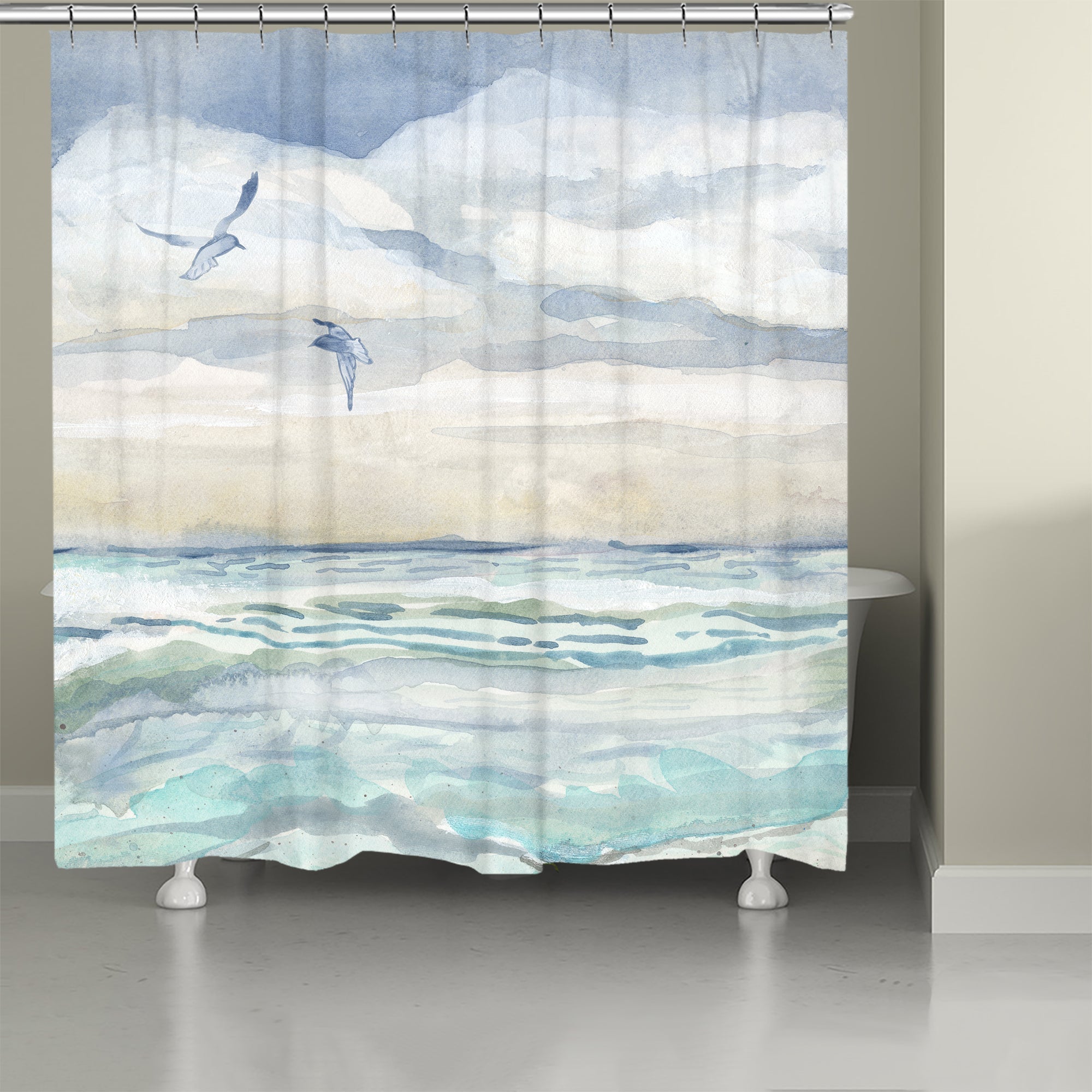 Windswept Seas Shower Curtain