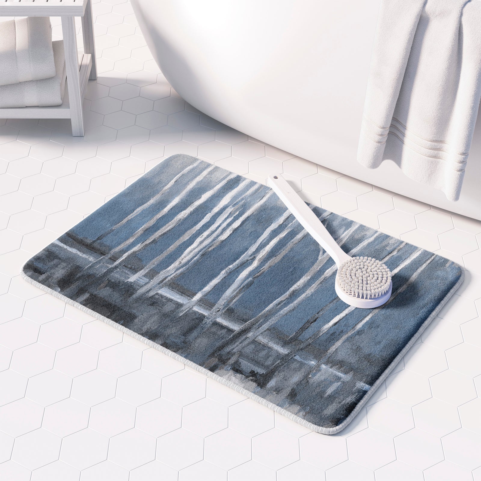Winter Woods Memory Foam Rug