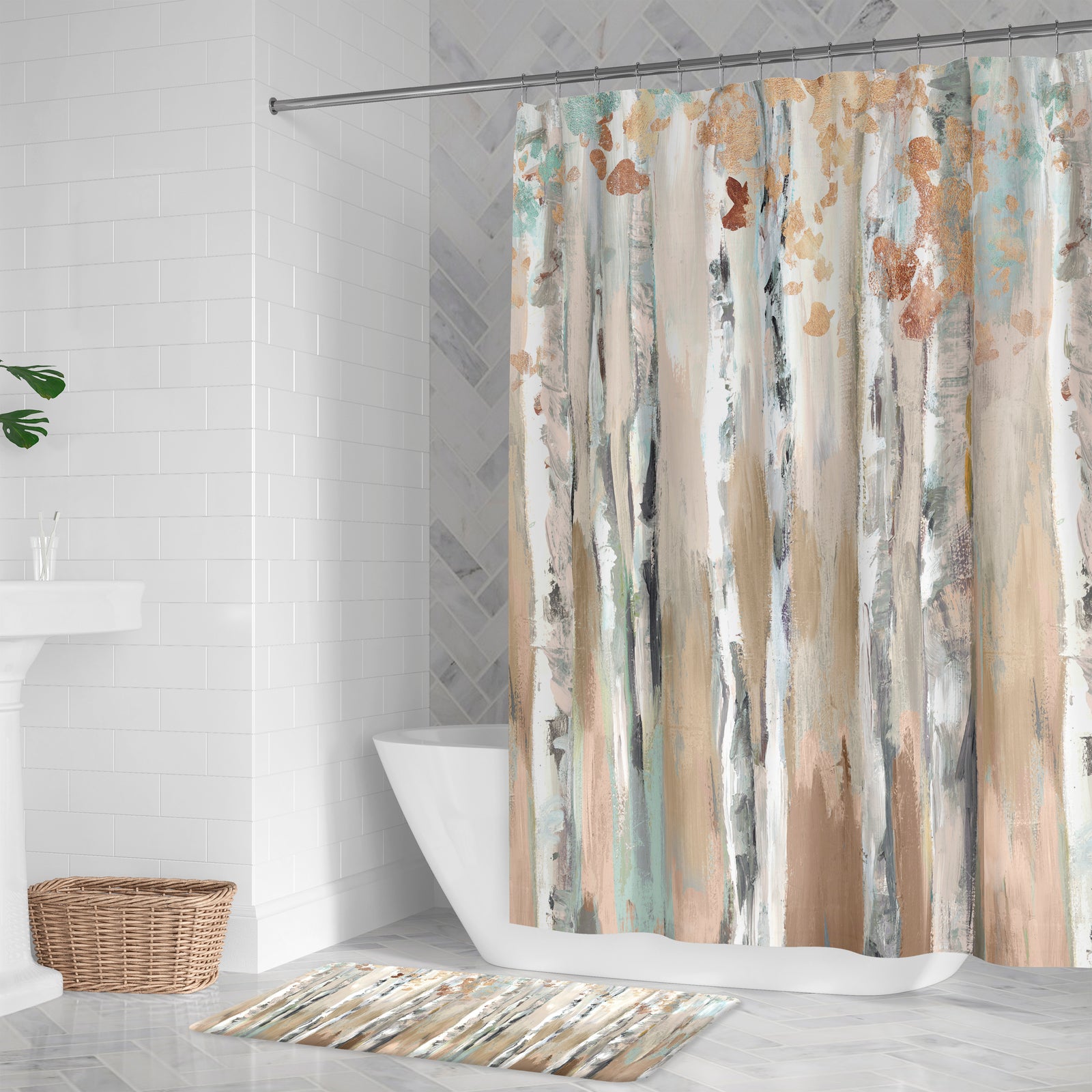 Woods at Dusk Shower Curtain