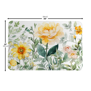 Cheerful Garden Memory Foam Rug