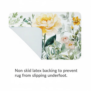 Cheerful Garden Memory Foam Rug