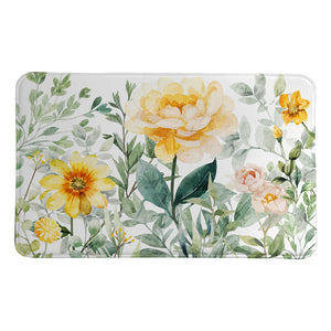 Cheerful Garden Memory Foam Rug