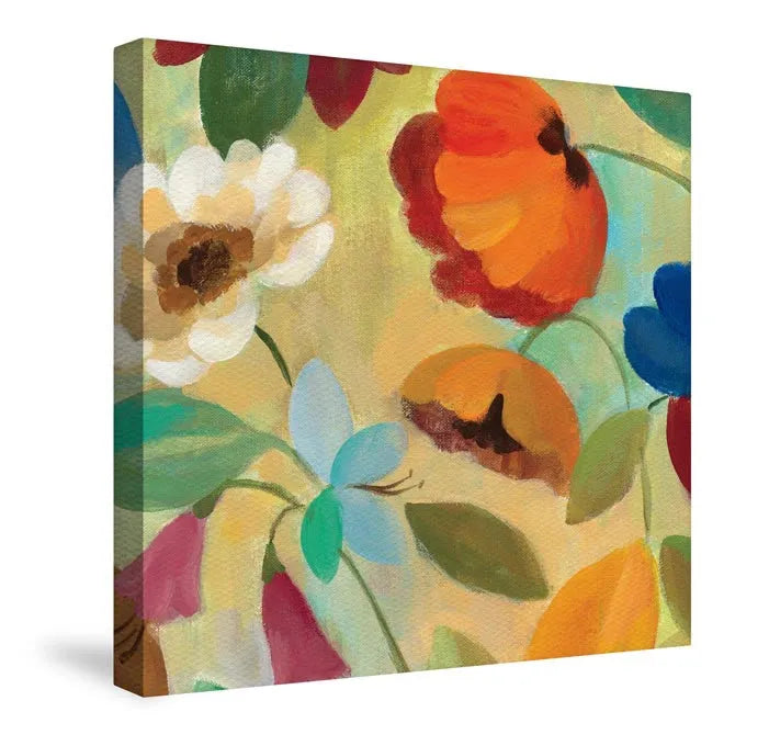 Summer Floral Panel II Canvas Wall Art 