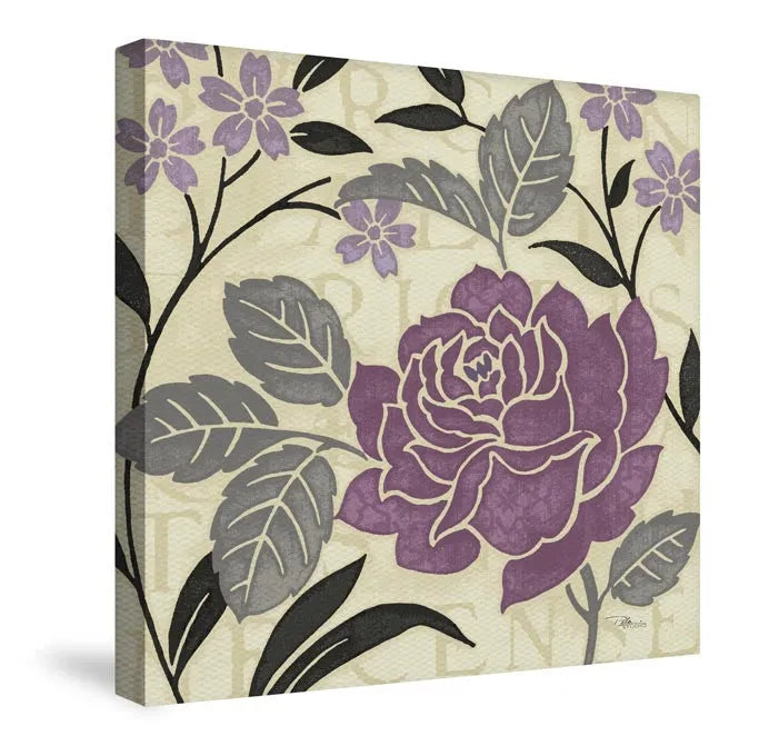 Perfect Petals II Lavender Canvas Wall Art 