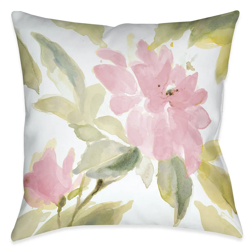 Pink Blooms Indoor Decorative Pillow