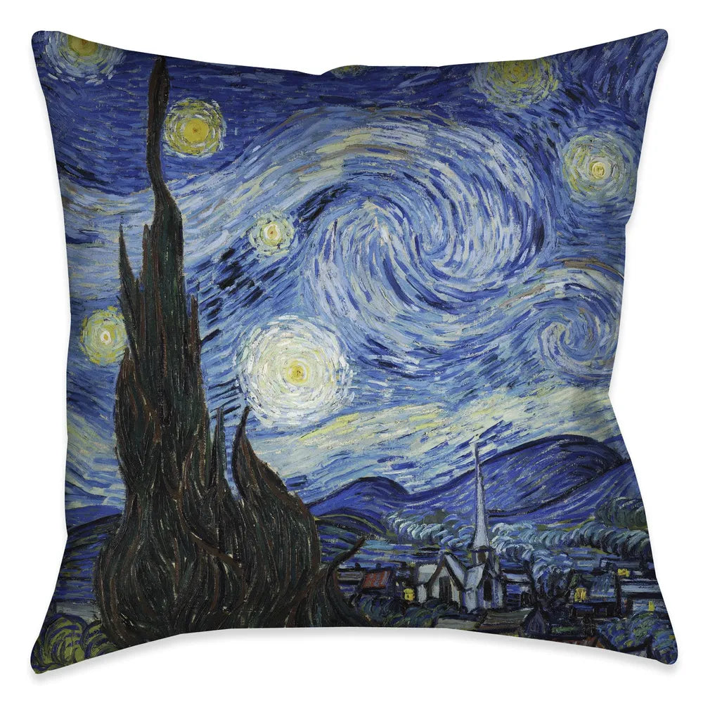 Vincent Van Gogh's Starry Night Indoor Decorative Pillow