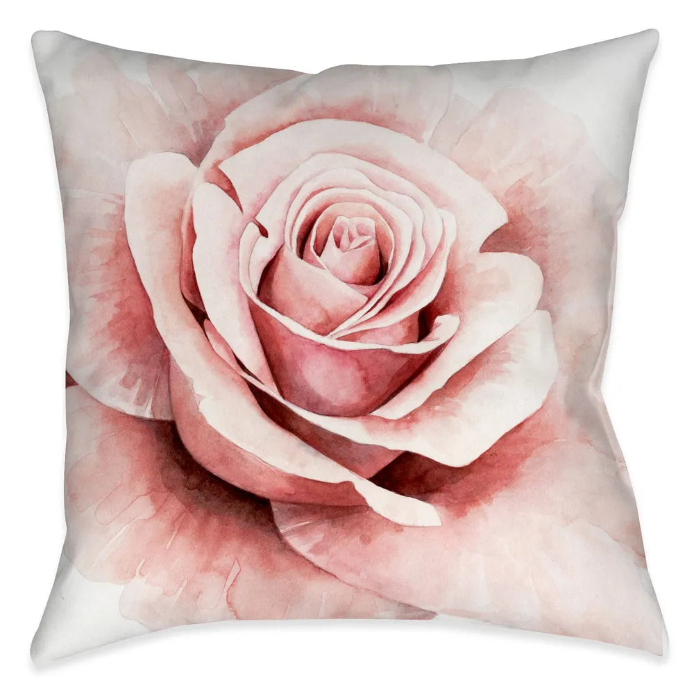 Pink Rose I Indoor Decorative Pillow