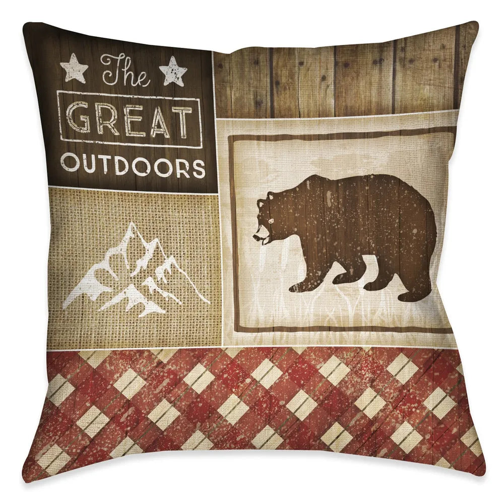 country cabin pillow